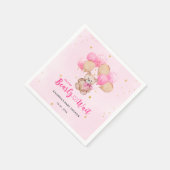 Teddybeer babyshower servetten (Hoek)