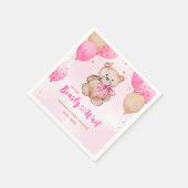 Teddybeer babyshower servetten (Hoek)