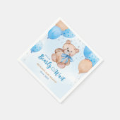 Teddybeer babyshower servetten (Hoek)