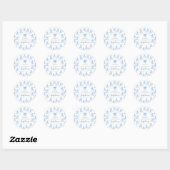 Teddybeer babyshower Sticker (Vel)