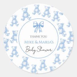 Teddybeer babyshower Sticker