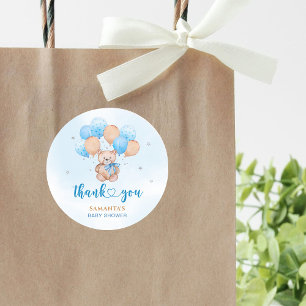Teddybeer Babyshower Sticker
