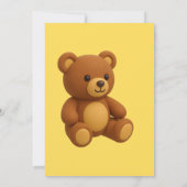 Teddybeer Babyshower Uitnodiging (Achterkant)