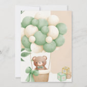 Teddybeer Babyshower Uitnodiging (Achterkant)