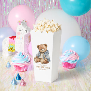 Teddybeer Babyshower Uitnodiging Kan nauwelijks wa Bedankdoosjes