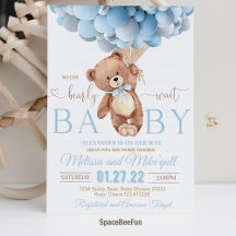Teddybeer Babyshower Uitnodiging Wij Kunnen het Na
