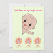 Teddybeer Babyshower Uitnodigingen (Achterkant)
