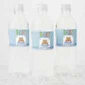 Teddybeer-babyshower-waterfleslabels Waterfles Etiket (Flessen)