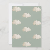 Teddybeer & babyspeelgoed Boho babyshower Kaart (Achterkant)