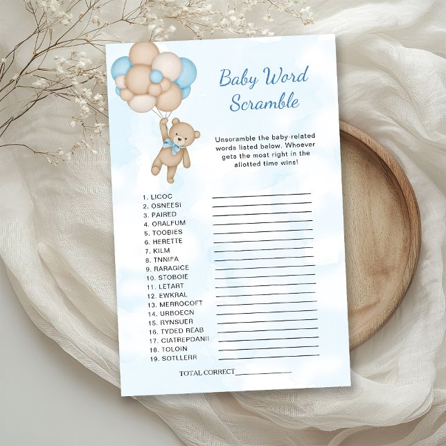 Teddybeer-babywoord-ontwarspel (Creator heeft geüpload)