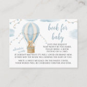 Teddybeer ballon baby shower boek voor baby kaart (Voorkant)