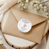 Teddybeer Ballon Baby Shower Sticker