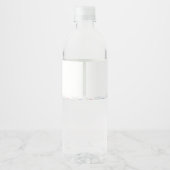 Teddybeer ballon Baby shower waterflesje label Waterfles Etiket (Achterkant)