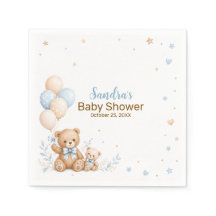 Teddybeer Ballon Jongen Baby Borrel Papieren