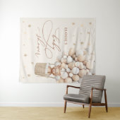 Teddybeer Ballon Neutrale Beerly Wait Baby Shower Wandkleed (In Situ (horizontaal))