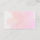 Teddybeer ballon roze Baby shower luier Raffle Informatiekaartje (Achterkant)