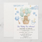 Teddybeer Ballon Thema Knuffel Beren Ballonnen Fee Kaart (Voorkant / Achterkant)