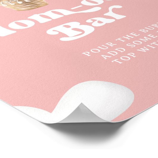 Teddybeer Ballonenshow Baby Meisje Moederdag Mo-mo Poster (Hoek)