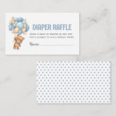 Teddybeer ballonluier Raffle Informatiekaartje (Voorkant / Achterkant)