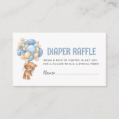 Teddybeer ballonluier Raffle Informatiekaartje (Voorkant)