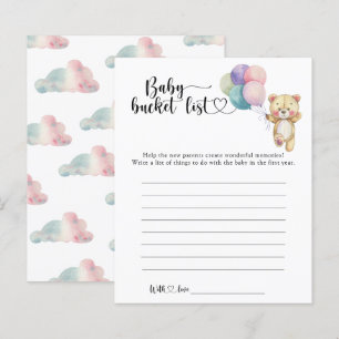 Teddybeer ballonnen - Baby bucket list