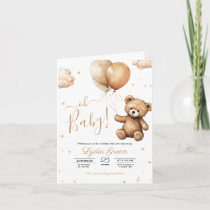 Teddybeer Ballonnen baby shower Genderneutraal