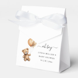 Teddybeer Ballonnen baby shower Genderneutraal Bedankdoosjes
