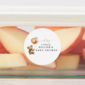 Teddybeer Ballonnen baby shower Genderneutraal Labels (Aangebracht)