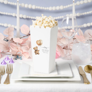 Teddybeer Ballonnen baby shower Geslacht neutraal Bedankdoosjes