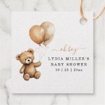 Teddybeer Ballonnen baby shower Geslacht neutraal