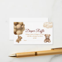 Teddybeer Ballonnen Baby Shower Luier Raffle