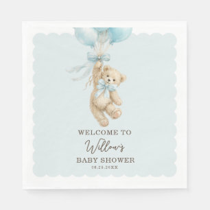 Teddybeer Ballonnen Baby Shower Servetten