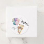 Teddybeer ballonnen - dank u bedankjes labels (In situ)