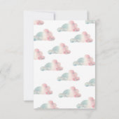 Teddybeer ballonnen - dank u bedankkaart (Achterkant)