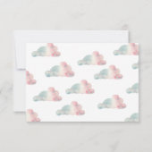 Teddybeer ballonnen - dank u bedankkaart (Achterkant)