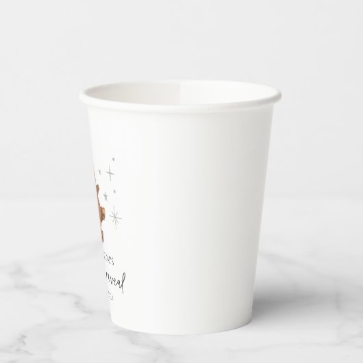 Teddybeer ballonnen Geslacht onthullen Papieren Bekers (Links)