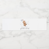 Teddybeer ballonnen Geslacht onthullen Waterfles Etiket (Enkel label)