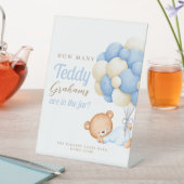 Teddybeer ballonnen hoeveel gram reclamebord met voetstuk (Insitu)