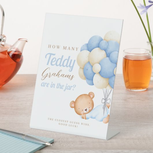 Teddybeer ballonnen hoeveel gram reclamebord met voetstuk (Insitu)