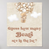 Teddybeer ballonnen raden hoeveel Beren Poster (Voorkant)