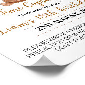 Teddybeer ballonnen Verjaardag Tijd Capsule teken Poster (Hoek)