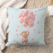 Teddybeer Ballonnen Vlinders Kussen (Deken)
