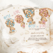 Teddybeer ballonnen wolken & sterren Geslacht onth Kaart