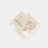 Teddybeer ballonneutraal Baby showers servetten (Hoek)