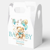 Teddybeer bearly wacht baby shower dank u bedankdoosjes (Geopend)