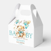 Teddybeer bearly wacht baby shower dank u bedankdoosjes (Voorkant Zijde)