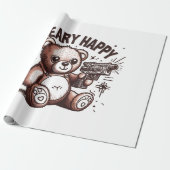 Teddybeer Beary Blij Cadeaupapier (Uitgerold)