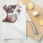 Teddybeer Beary Blij Theedoek (Quarter Fold)