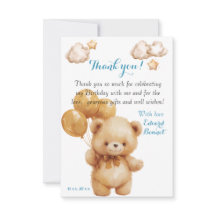 Teddybeer Beige Ballon