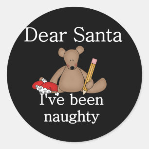 Teddybeer Beste Kerstman Ronde Sticker